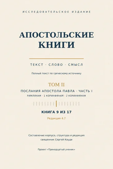 Послания Павла, часть I