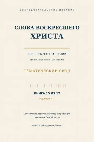 Слова воскресшего Христа