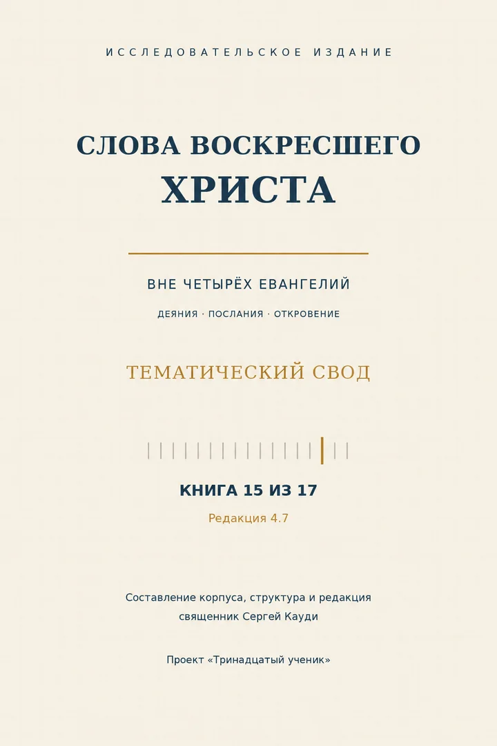 Слова воскресшего Христа